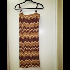 BCBG Spaghetti Strap Patterned Dress